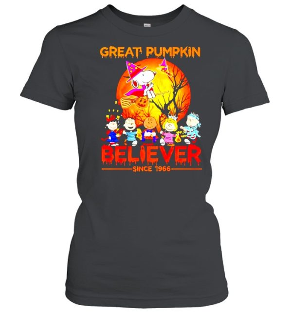 Peanuts great pumpkin believer since 1966 Halloween shirt