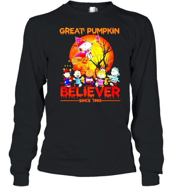 Peanuts great pumpkin believer since 1966 Halloween shirt