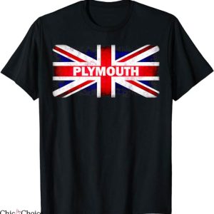 Plymouth Argyle T-Shirt British Flag Gift Souvenir T-Shirt