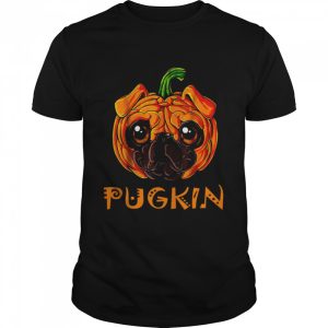 Pugkin halloween pug dog pumpkin shirt 1