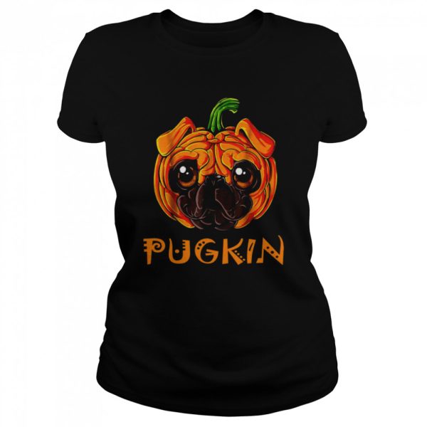 Pugkin halloween pug dog pumpkin shirt