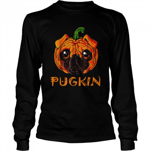 Pugkin halloween pug dog pumpkin shirt