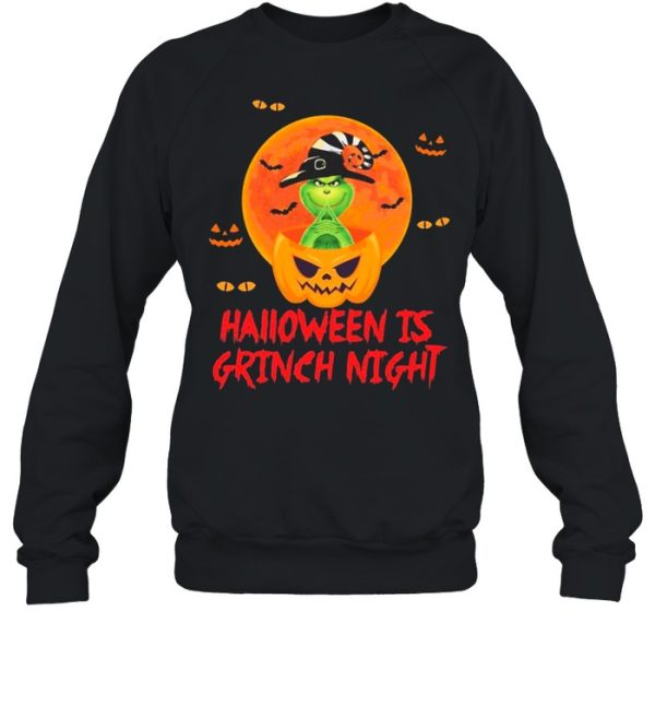 Pumpkin Halloween Is Grinch Night shirt