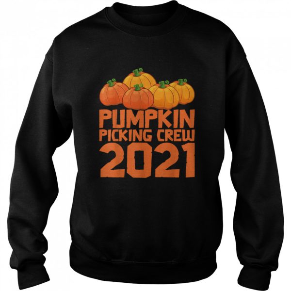 Pumpkin Picking Crew 2021 Halloween Toddler Kids Costume T-Shirt