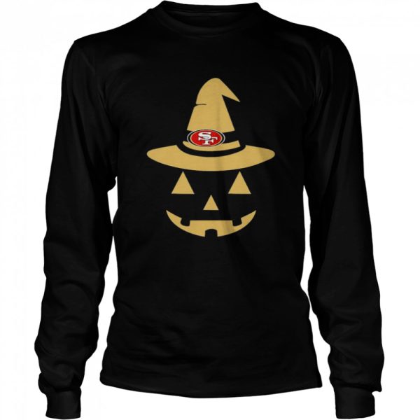 Pumpkin Witch San Francisco 49Ers logo Halloween shirt