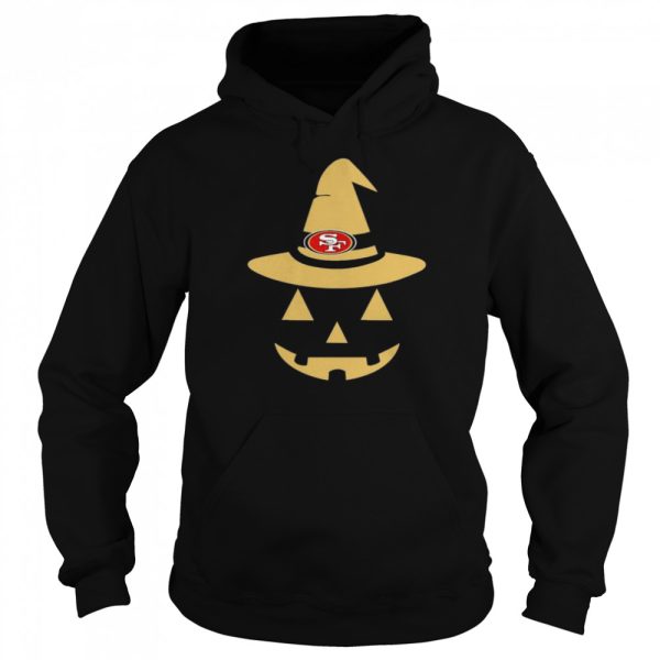 Pumpkin Witch San Francisco 49Ers logo Halloween shirt