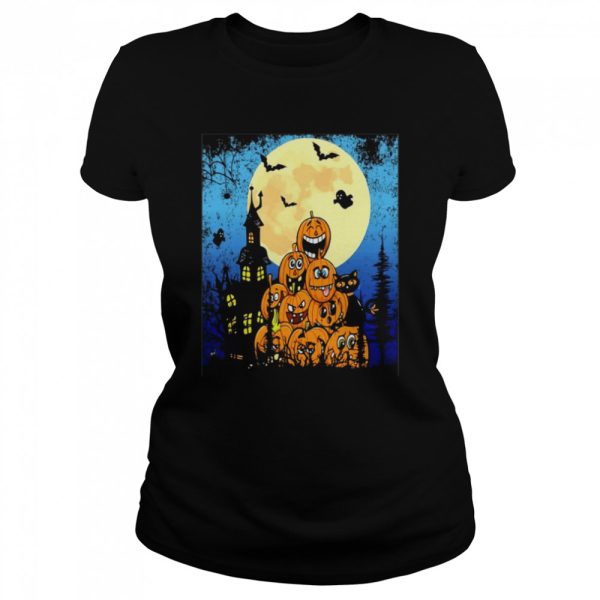 Pumpkins One Cat Halloween Classic T-shirt