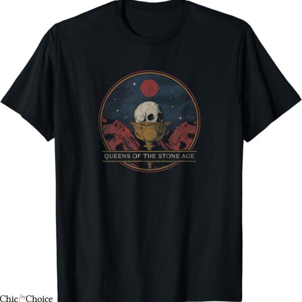 Queens Of The Stone Age T-shirt Logo Skull