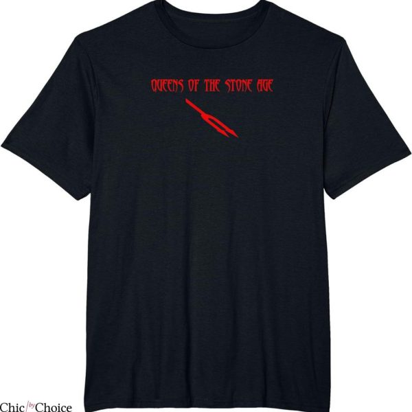 Queens Of The Stone Age T-shirt Simple Style Red