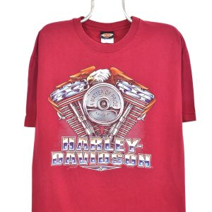 RARE Vintage 1996 Harley Davidson burgundy t-shirt