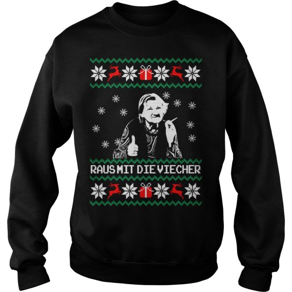 Raus mit die Viecher Christmas sweater, sweatshirt, hoodie