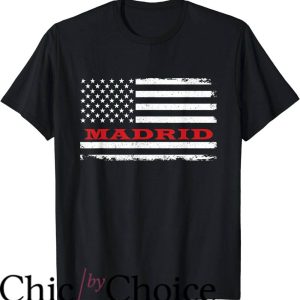 Real Madrid Retro T-Shirt American Flag Madrid