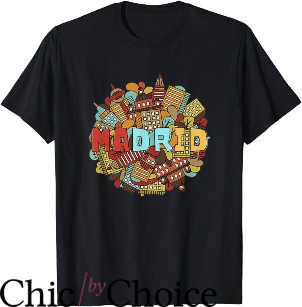 Real Madrid Retro T-Shirt City Of Madrid Spain