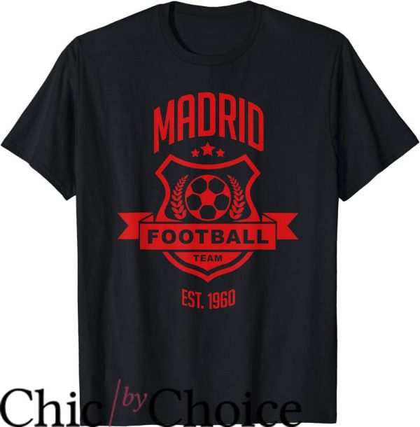 Real Madrid Retro T-Shirt Football Team Est 1960