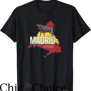 Real Madrid Retro T-Shirt Madrid Region Map Bull