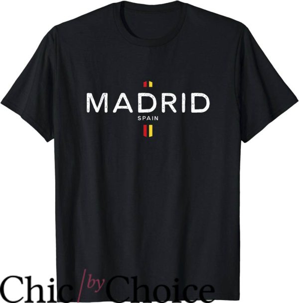 Real Madrid Retro T-Shirt Madrid Spain Retro