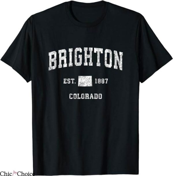 Retro Brighton T-Shirt Est 1887 Colarado T-Shirt