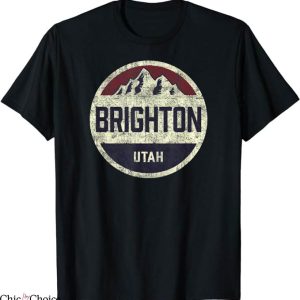 Retro Brighton T-Shirt Mountain Circle Ski T-Shirt NFL