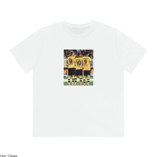 Retro Dortmund T-Shirt Attack Borussia Bundesliga Football