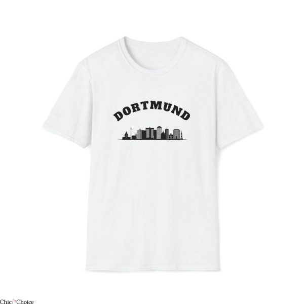 Retro Dortmund T-Shirt Skyline Love Rhinelander Cityscape