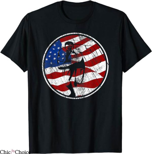 Retro Fiorentina T-Shirt American Flag Vintage Tee NFL