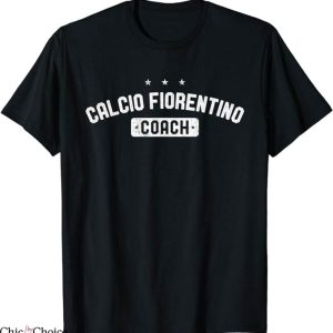 Retro Fiorentina T-Shirt Coach Vintage Calcio Fiorentino Tee