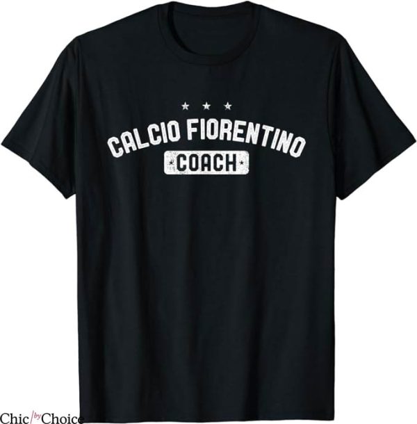 Retro Fiorentina T-Shirt Coach Vintage Calcio Fiorentino Tee