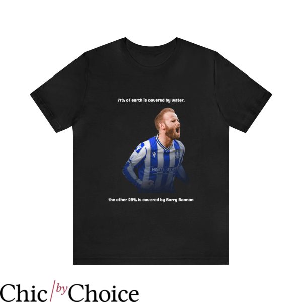 Retro Sheffield Wednesday T-Shirt Barry Bannan Soccer