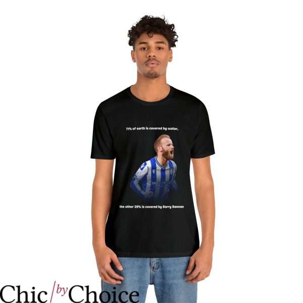 Retro Sheffield Wednesday T-Shirt Barry Bannan Soccer