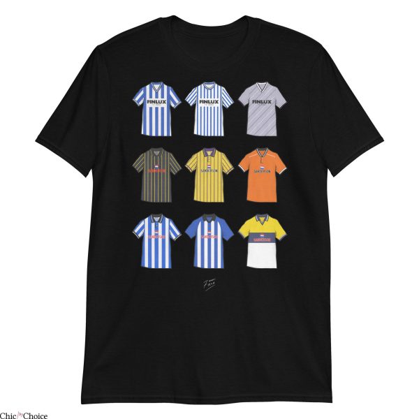 Retro Sheffield Wednesday T-Shirt Sheff Wed Retros Football