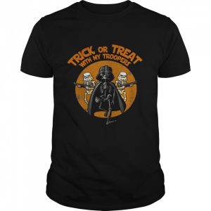 Retro Star Wars Darth Vader Trick Or Treat With My Troopers shirt 1