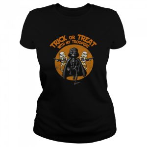 Retro Star Wars Darth Vader Trick Or Treat With My Troopers shirt 2