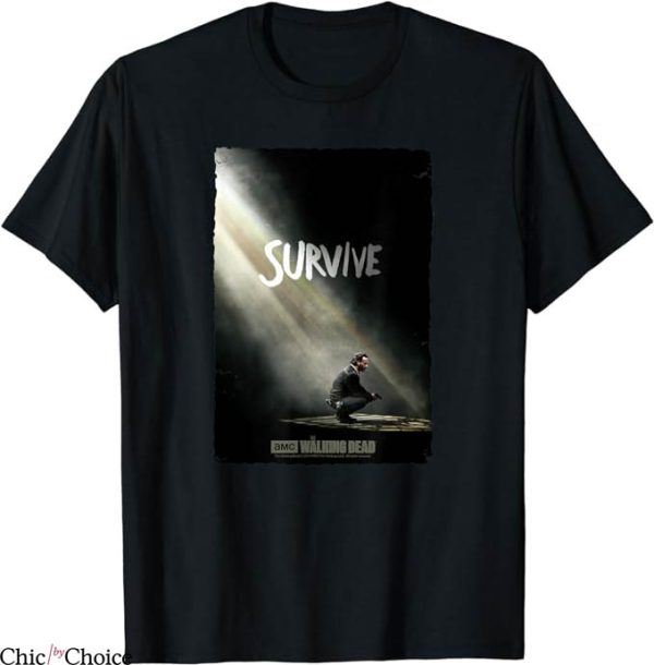 Rick Grimes T-Shirt Survive Tee Shirt Movie