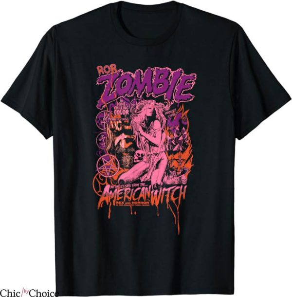 Rob Zombie T-Shirt American Witch Pastel T-Shirt Halloween