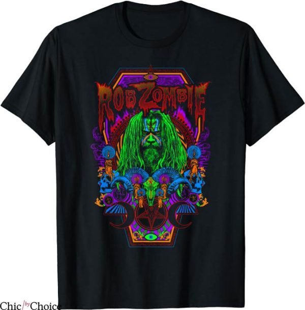 Rob Zombie T-Shirt Necrocolor T-Shirt Halloween