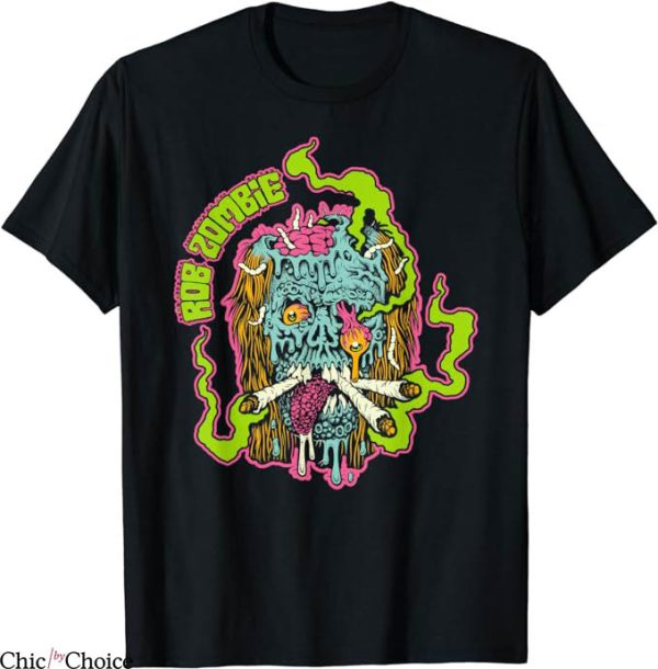 Rob Zombie T-Shirt Smoke Your Grass T-Shirt Halloween