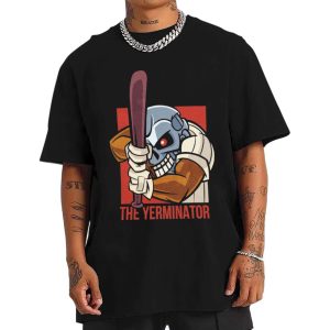 Robot Baseball Player T-shirt Robot Baseball Player T-shirt