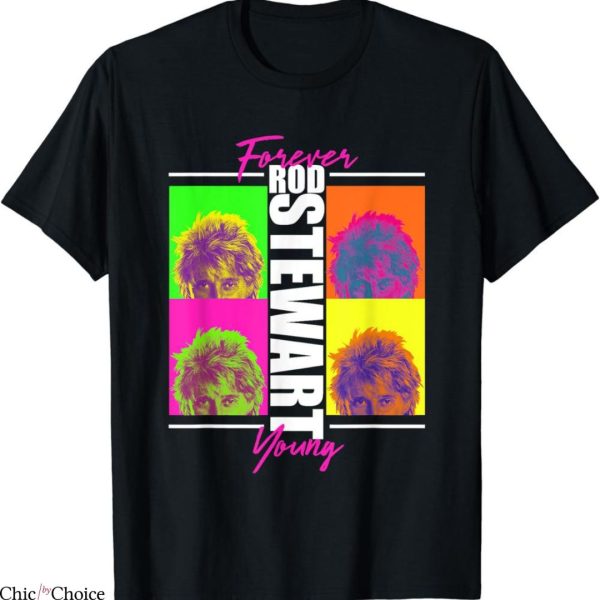 Rod Stewart T-shirt Colorful Poster