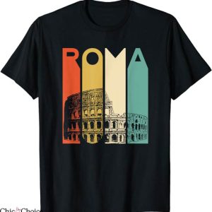 Roma Retro T-Shirt Coliseum Architecture T-Shirt Trending