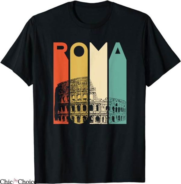 Roma Retro T-Shirt Coliseum Architecture T-Shirt Trending