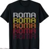 Roma Retro T-Shirt Wordmark Pattern T-Shirt Trending