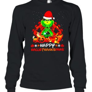 Santa Grinch Happy Hallothanksmas Halloween 2021 shirt 2 Santa Grinch Happy Hallothanksmas Halloween 2021 shirt 3