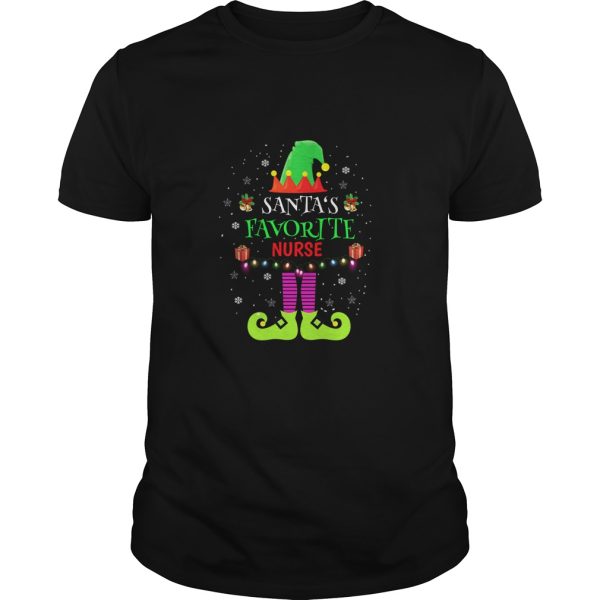 Santa’s favorite Nurse Elf shirt, hoodie, long sleeve