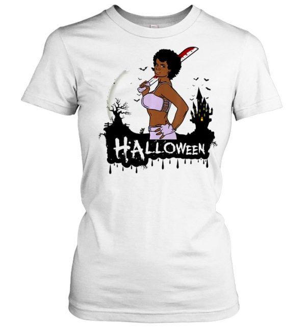 Sexy black girl magic Halloween costume melanin queen afro shirt