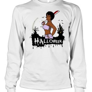 Sexy black girl magic Halloween costume melanin queen afro shirt 2 Sexy black girl magic Halloween costume melanin queen afro shirt 3
