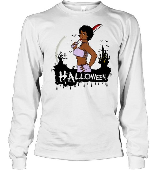 Sexy black girl magic Halloween costume melanin queen afro shirt