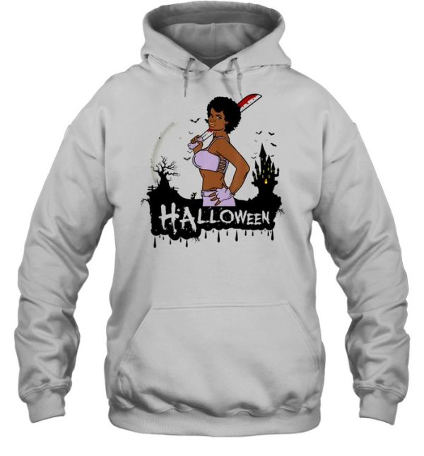 Sexy black girl magic Halloween costume melanin queen afro shirt