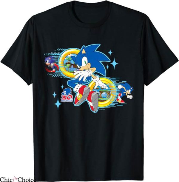 Shadow The Hedgehog T-Shirt 30th Anniversary Tee Shirt Movie