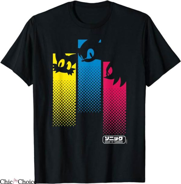 Shadow The Hedgehog T-Shirt Sonic With Friends Tee Movie