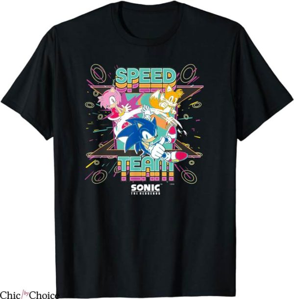 Shadow The Hedgehog T-Shirt Speed Team T-Shirt Movie